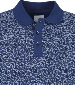 State Of Art Pique Polo Donkerblauw Print -Kleding Kortingswinkel 73207 2