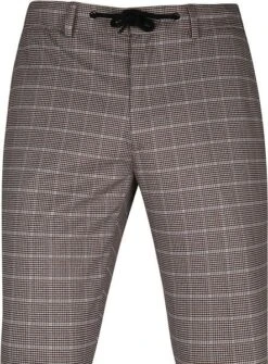 Suitable Pantalon Jersey Bruin Pied De Poule -Kleding Kortingswinkel 73287 2 1