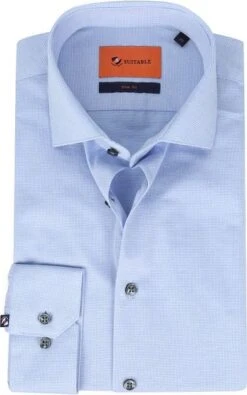Suitable Overhemd Structure Blauw -Kleding Kortingswinkel 73326 1 1