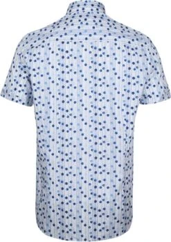 State Of Art Shortsleeve Overhemd Blauw Stippen -Kleding Kortingswinkel 73478 4