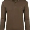 Hugo Boss LS Passerby Polo Donkergroen -Kleding Kortingswinkel 73654 1