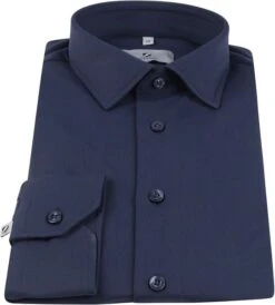 Suitable Overhemd Tech Stretch Donkerblauw -Kleding Kortingswinkel 73799 3 1