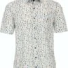 Casa Moda KM Overhemd Zomerprint Wit -Kleding Kortingswinkel 73831 1