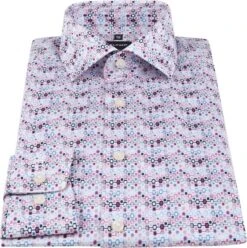 OLYMP Overhemd Luxor MF Print Roze -Kleding Kortingswinkel 73858 3 1
