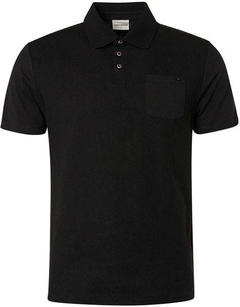 No-Excess No Excess Polo Jacquard Mix Zwart 6 No-Excess No Excess Polo Jacquard Mix Zwart - Afbeelding 4