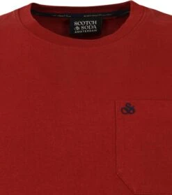 Scotch And Soda T-Shirt Rood 11 Scotch And Soda T-Shirt Rood -Kleding Kortingswinkel 74148 2