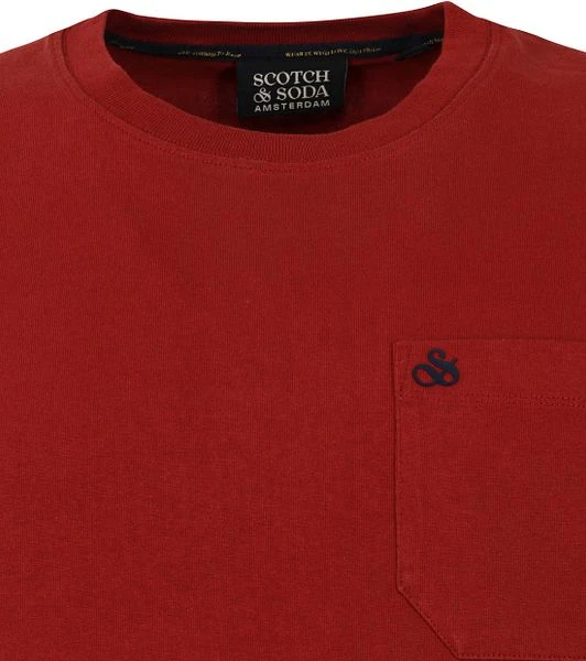 Scotch And Soda T-Shirt Rood 6 Scotch And Soda T-Shirt Rood - Afbeelding 4