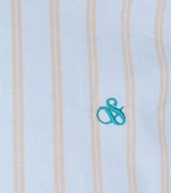 Scotch And Soda Overhemd Gestreept Lichtblauw -Kleding Kortingswinkel 74337 3