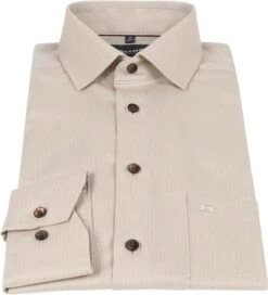 Olymp Luxor Overhemd Beige -Kleding Kortingswinkel 74365 3 1