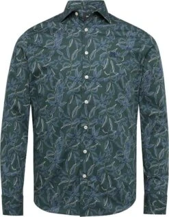 Vanguard Overhemd Bloemen Donkergroen -Kleding Kortingswinkel 74439 1 1