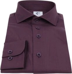 R2 Overhemd Merino Wol Paars 13 R2 Overhemd Merino Wol Paars -Kleding Kortingswinkel 74510 3 1
