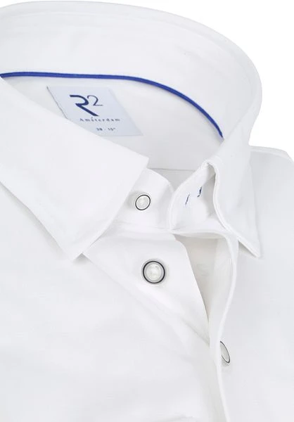 R2 Overhemd Uni Wit 4 R2 Overhemd Uni Wit - Afbeelding 2