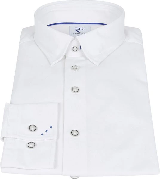 R2 Overhemd Uni Wit 5 R2 Overhemd Uni Wit - Afbeelding 3