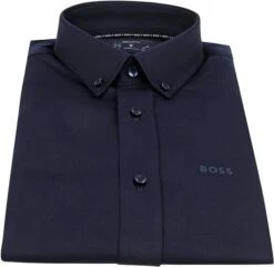 Hugo Boss Overhemd Uni Donkerblauw -Kleding Kortingswinkel 74518 3 1