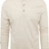 Profuomo Longsleeve Polo Beige Melange -Kleding Kortingswinkel 74650 4