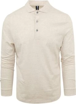 Profuomo Longsleeve Polo Beige Melange