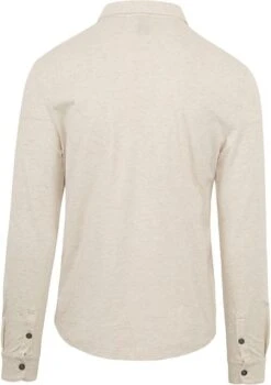 Profuomo Longsleeve Polo Beige Melange -Kleding Kortingswinkel 74650 7