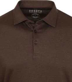 Desoto Polo LS Bruin -Kleding Kortingswinkel 74679 2 1