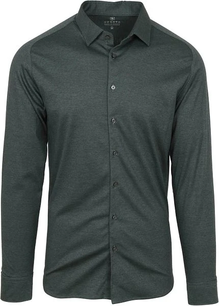 Desoto Overhemd Strijkvrij Groen 3 Desoto Overhemd Strijkvrij Groen