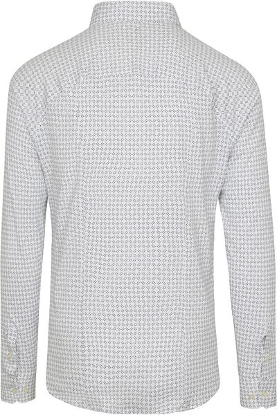 Desoto Overhemd Strijkvrij Print Wit 6 Desoto Overhemd Strijkvrij Print Wit - Afbeelding 4