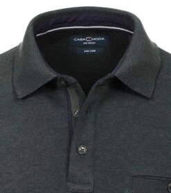 Casa Moda Polo LS Donkergroen -Kleding Kortingswinkel 74685 2 1