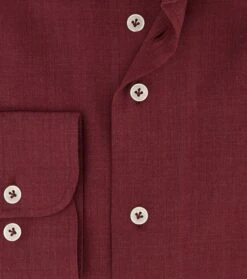 R2 Overhemd Merino Wol Bordeaux 12 R2 Overhemd Merino Wol Bordeaux -Kleding Kortingswinkel 74923 5