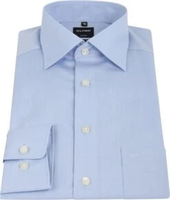 OLYMP Luxor Overhemd Modern Fit Lichtblauw -Kleding Kortingswinkel 7534 6