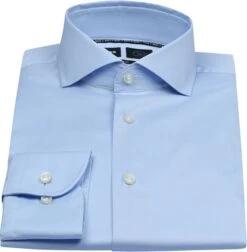 Hugo Boss Hank Overhemd Lichtblauw -Kleding Kortingswinkel 75370 3