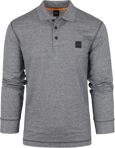 Hugo Boss Peheather LS Polo Grijs