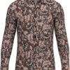 Desoto Overhemd Bloemenprint Bruin -Kleding Kortingswinkel 75542 1