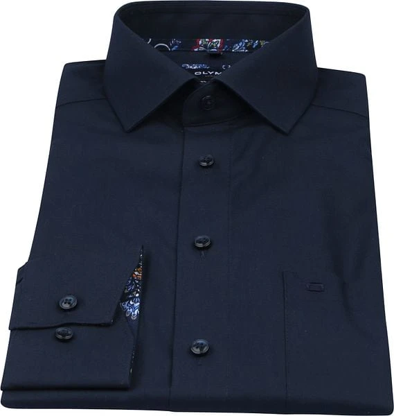 Olymp Luxor Overhemd Donkerblauw 8 Olymp Luxor Overhemd Donkerblauw - Afbeelding 6