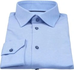 Ledub Tricot Overhemd Blauw -Kleding Kortingswinkel 75912 4 1