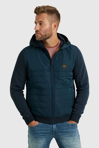 PME Legend Padded Zip Jas Blauw 4 PME Legend Padded Zip Jas Blauw - Afbeelding 2