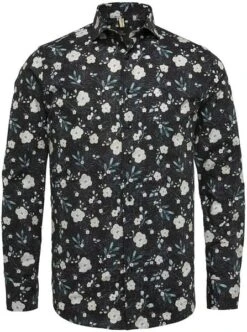 Vanguard Overhemd Bloemen Zwart -Kleding Kortingswinkel 75922 1 1