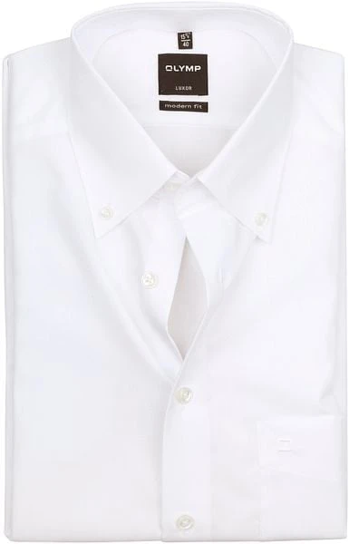Olymp Overhemd Luxor Modern-Fit Wit 6 Olymp Overhemd Luxor Modern-Fit Wit - Afbeelding 4