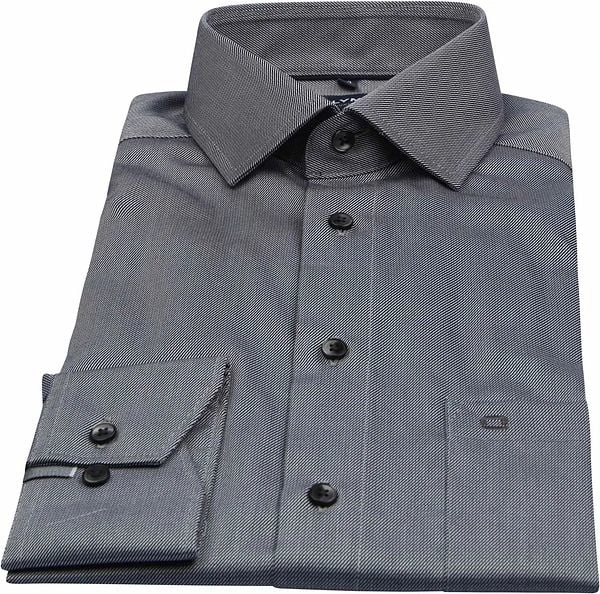 Olymp Luxor Overhemd Modern-Fit Antraciet 8 Olymp Luxor Overhemd Modern-Fit Antraciet - Afbeelding 6