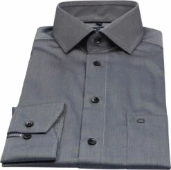 Olymp Luxor Overhemd Modern-Fit Antraciet 10 Olymp Luxor Overhemd Modern-Fit Antraciet -Kleding Kortingswinkel 76200 3