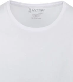 Slater 2-pack 10+10 T-shirt O-Hals Wit -Kleding Kortingswinkel 76239 4