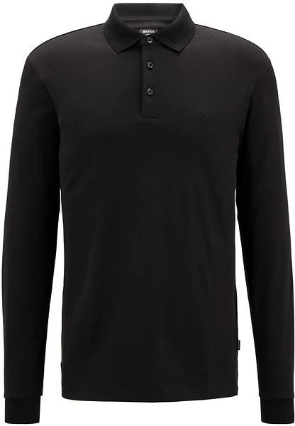 Hugo Boss Longsleeve Polo Pado Zwart 6 Hugo Boss Longsleeve Polo Pado Zwart - Afbeelding 4
