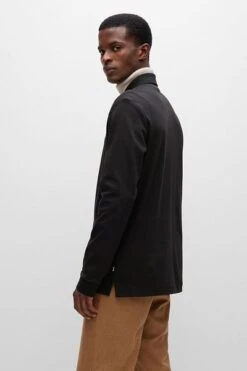 Hugo Boss Longsleeve Polo Pado Zwart 10 Hugo Boss Longsleeve Polo Pado Zwart -Kleding Kortingswinkel 76309 3