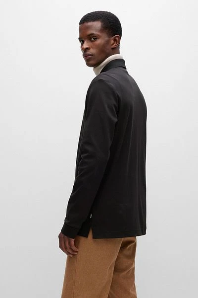 Hugo Boss Longsleeve Polo Pado Zwart 5 Hugo Boss Longsleeve Polo Pado Zwart - Afbeelding 3