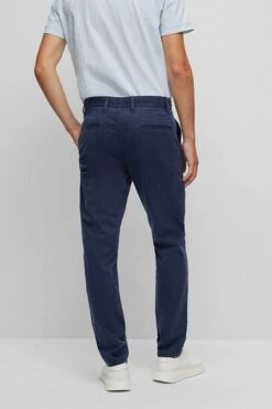 Hugo Boss Chino Schino Taber Navy -Kleding Kortingswinkel 76316 4