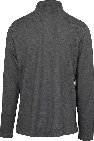 Brax Longsleeve Polo Melange Zwart 6 Brax Longsleeve Polo Melange Zwart - Afbeelding 4