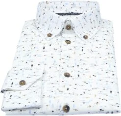 Ledub Overhemd Wit Print 10 Ledub Overhemd Wit Print -Kleding Kortingswinkel 76508 3