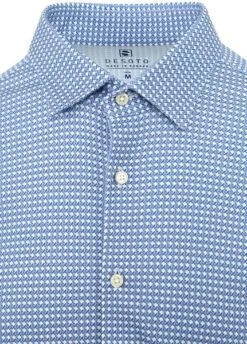Desoto Overhemd Dessin Blauw -Kleding Kortingswinkel 76514 5 1