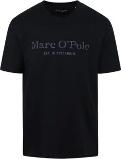 Marc O'Polo T-Shirt Logo Donkerblauw