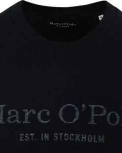 Marc O'Polo T-Shirt Logo Donkerblauw -Kleding Kortingswinkel 76579 2