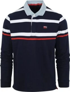 NZA Polo Waimate Strepen Donkerblauw -Kleding Kortingswinkel 76612 1 1