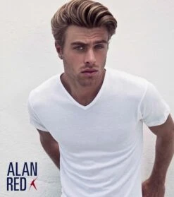 Alan Red Vermont Extra Lange T-Shirts Wit (2Pack) 13 Alan Red Vermont Extra Lange T-Shirts Wit (2Pack) -Kleding Kortingswinkel 7670 3