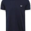 Fred Perry T-Shirt Navy M4620 -Kleding Kortingswinkel 76706 1